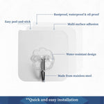 Transparent Self-Adhesive Hooks