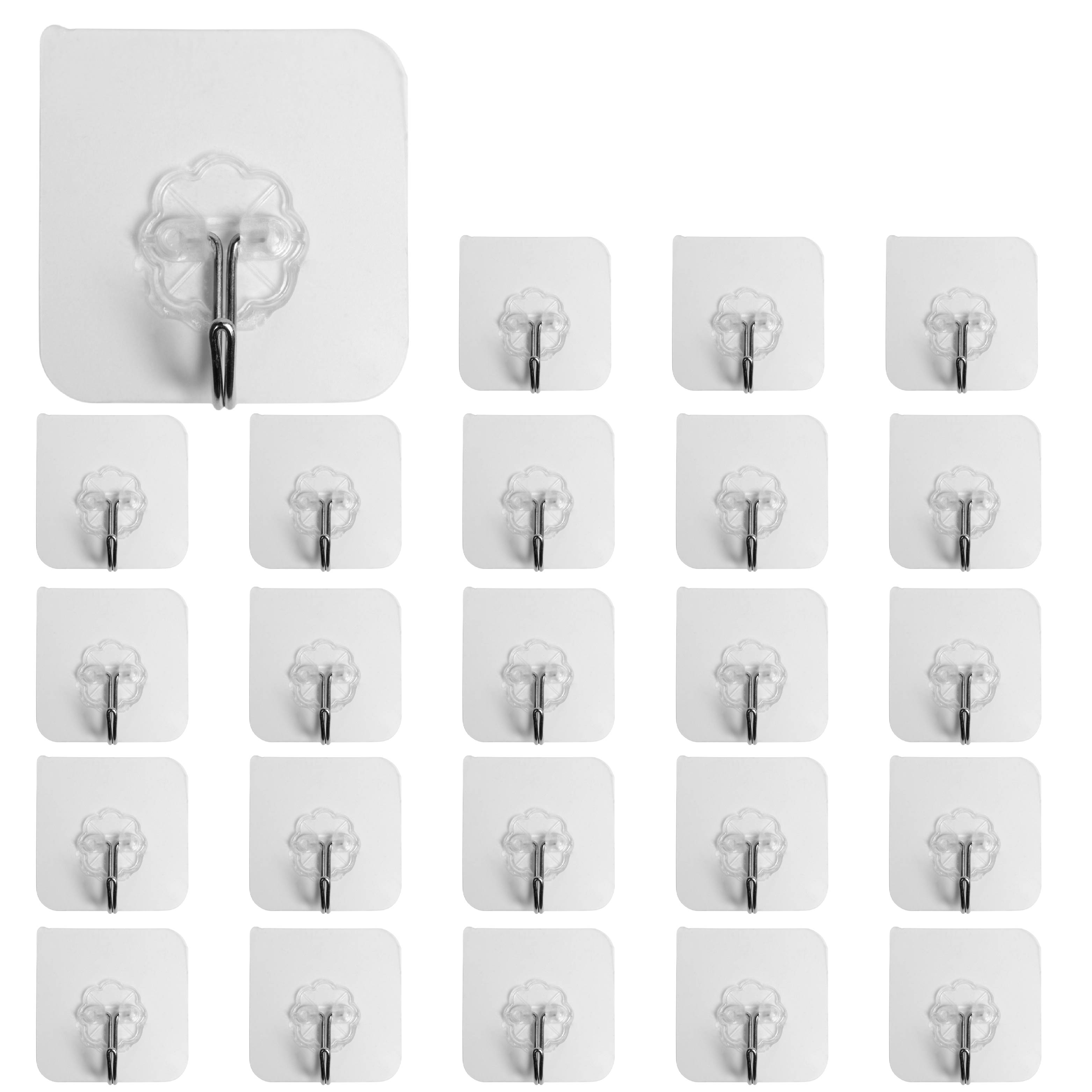 Transparent Self-Adhesive Hooks