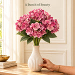 Blush Pink Hydrangea Artificial Flower Bunch
