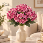 Blush Pink Hydrangea Artificial Flower Bunch