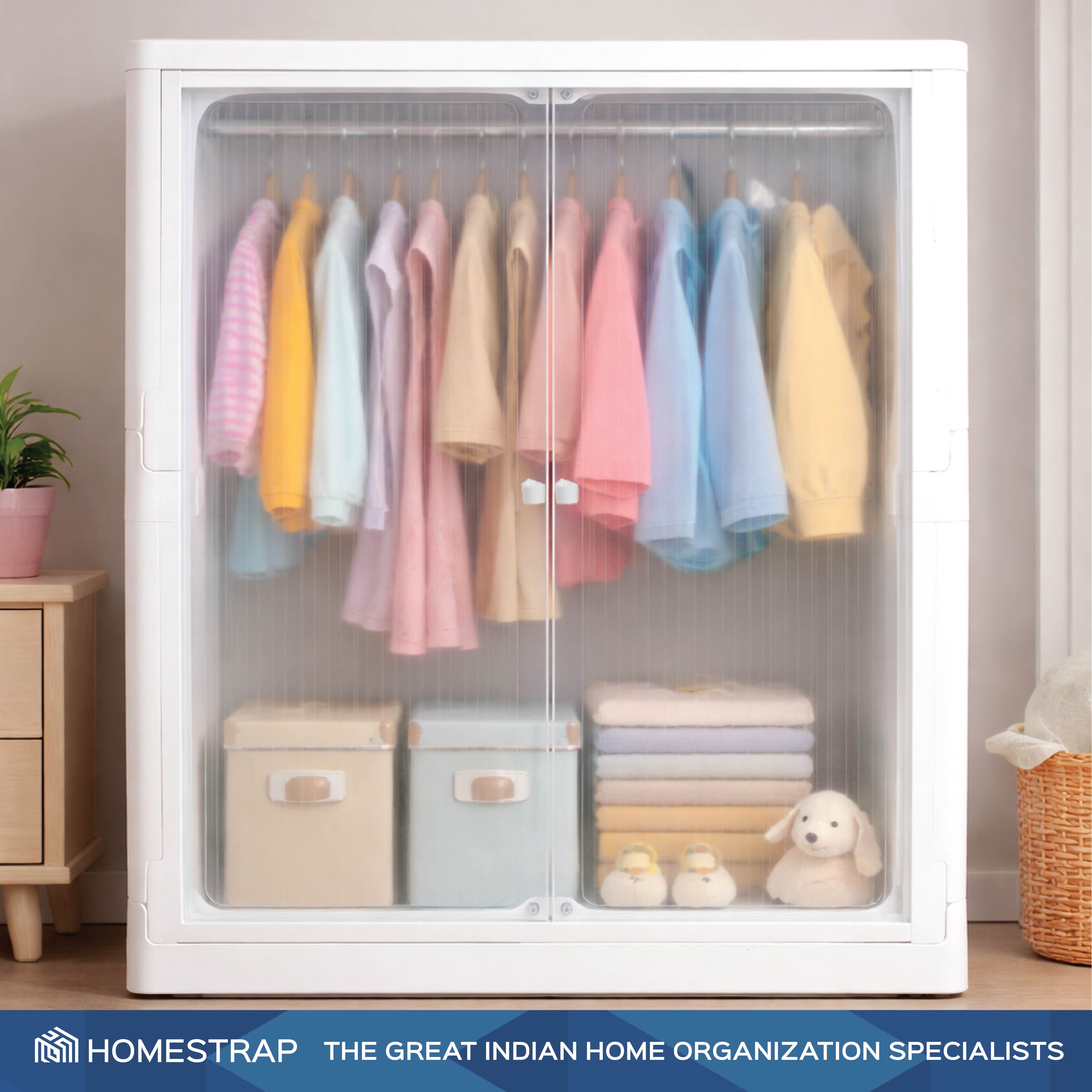 Foldable Plastic Wardrobe for Clothes
