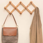 Wooden 10 Hook Expandable Wall Hanger