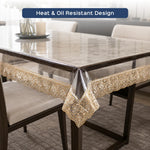 Transparent PVC Table Cover with Lace Border - Homestrap