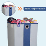 Laundry Basket with Lid Closure And Handles | Foldable | 68 Ltrs