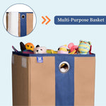 Laundry Basket with Lid Closure And Handles | Foldable | 68 Ltrs