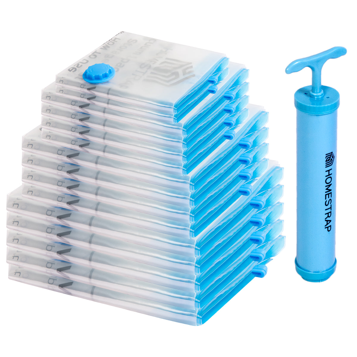 Vacuum Bag | Space Saver Compression Bags with Free Vacuum Pump - Homestrap