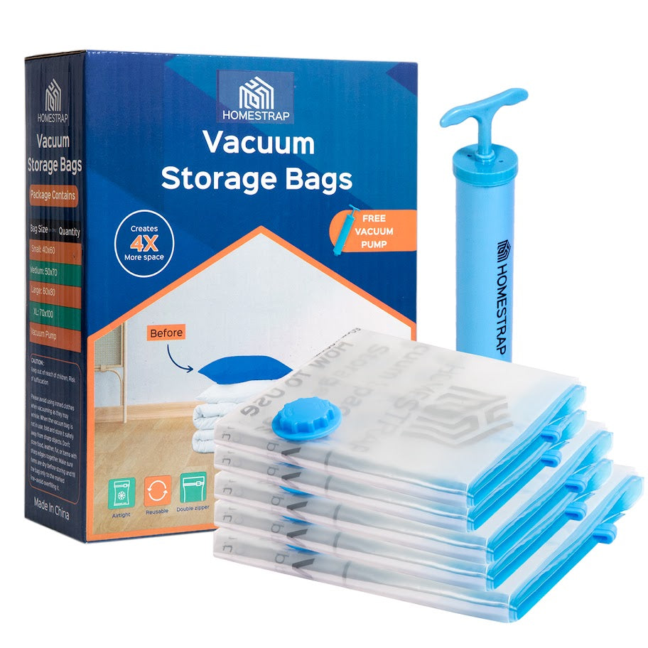 Vacuum Bag | Space Saver Compression Bags with Free Vacuum Pump
