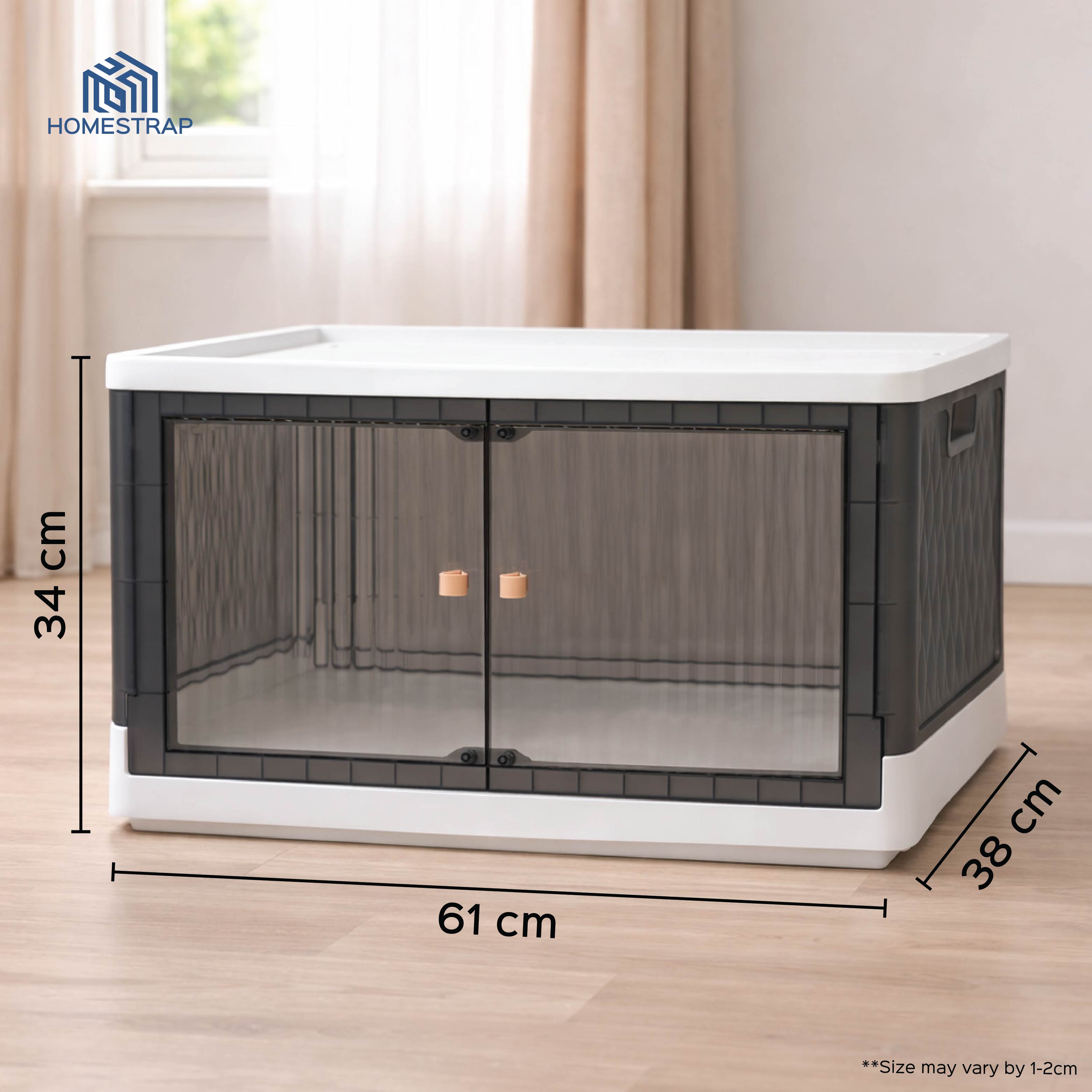 Rollin Stacker / Foldable Storage Box with Wheels (Large)