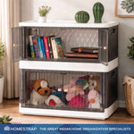 Rollin Stacker / Foldable Storage Box with Wheels (Large)