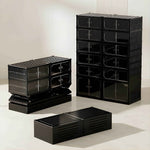 Shoe Stack Foldable Shoe Storage with Wheels