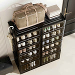 Shoe Stack Foldable Shoe Storage with Wheels