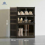 Shoe Stack Foldable Shoe Storage with Wheels