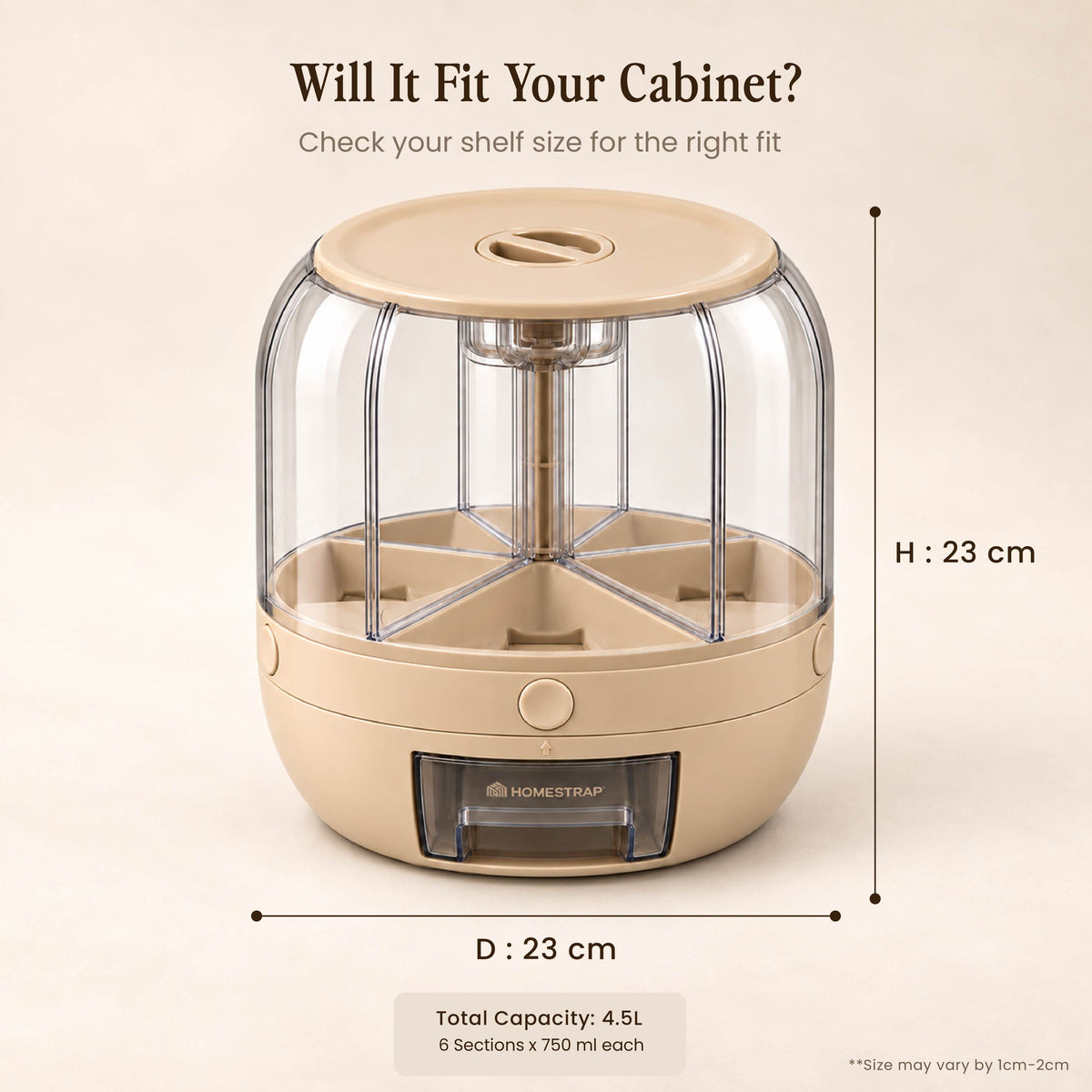 Spin & Store Grain Organizer