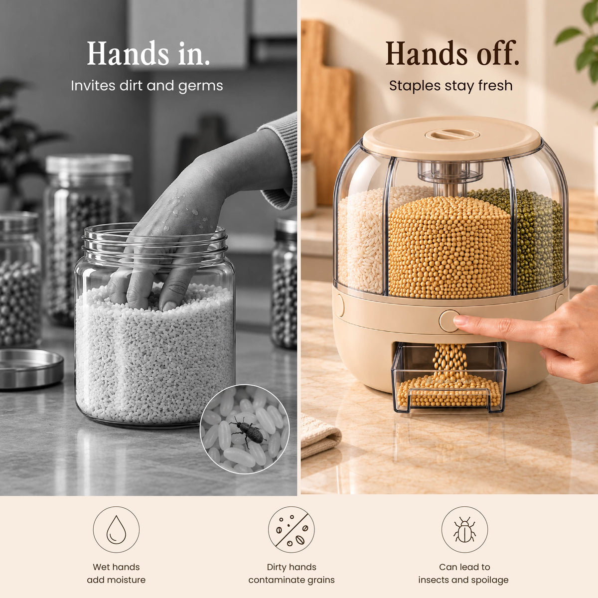Spin & Store Grain Organizer