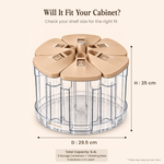 Spin & Pick – 6-Container Rotating Grain Organizer