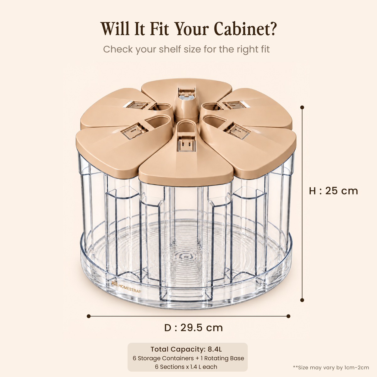 Spin & Pick – 6-Container Rotating Grain Organizer
