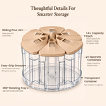 Spin & Pick – 6-Container Rotating Grain Organizer