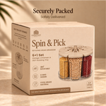 Spin & Pick – 6-Container Rotating Grain Organizer
