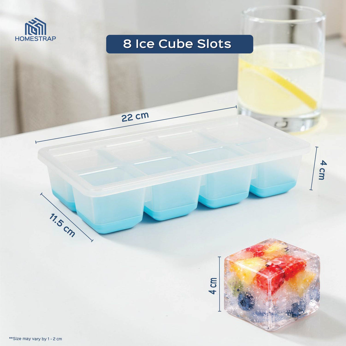 Stackable Ice Cube Tray Mould with Lid - Homestrap