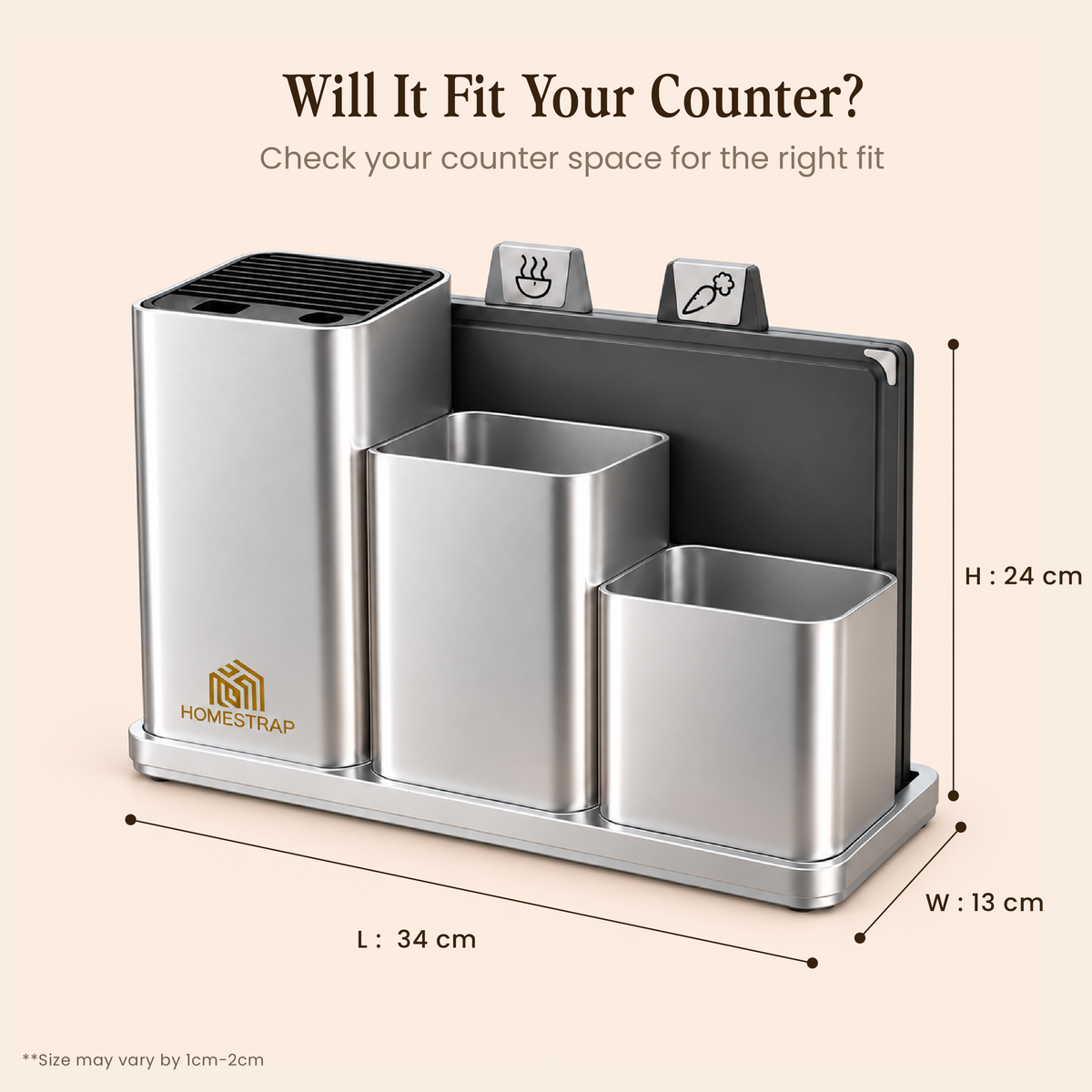 The Chef’s Stand – Chopping Board & Utensil Organizer
