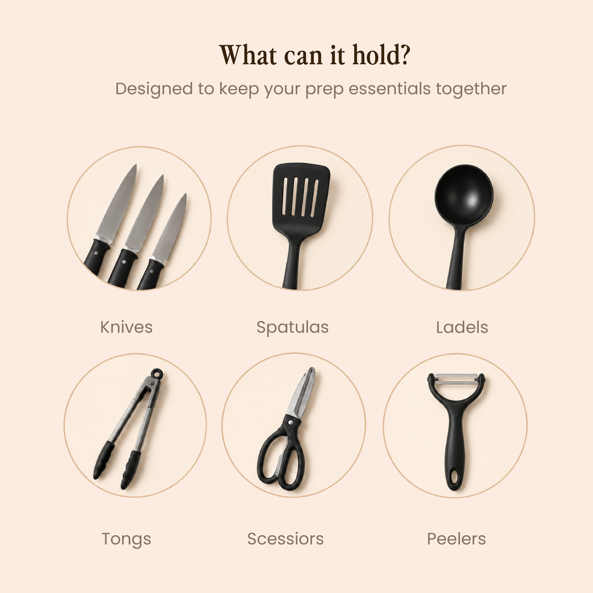 The Chef’s Stand – Chopping Board & Utensil Organizer
