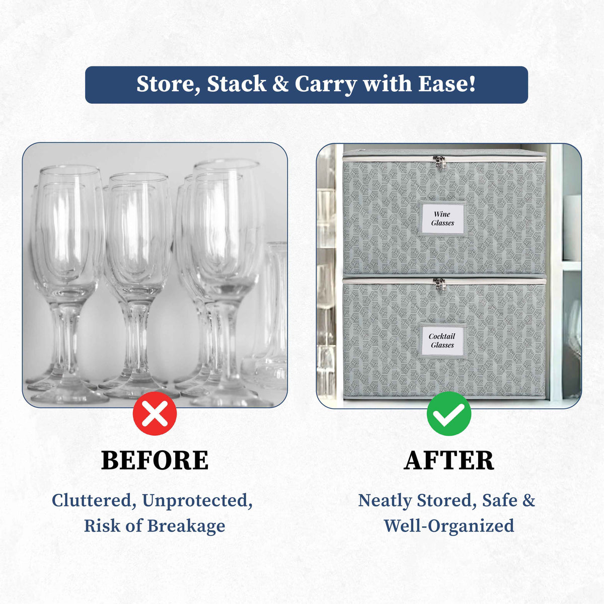 Wine Glass & Stemware Organizer