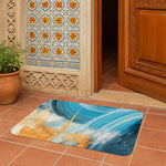 Abstract Print Anti Skid Doormat Set of 2