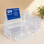 Acrylic Drawer Organizer Set of 20 - Homestrap