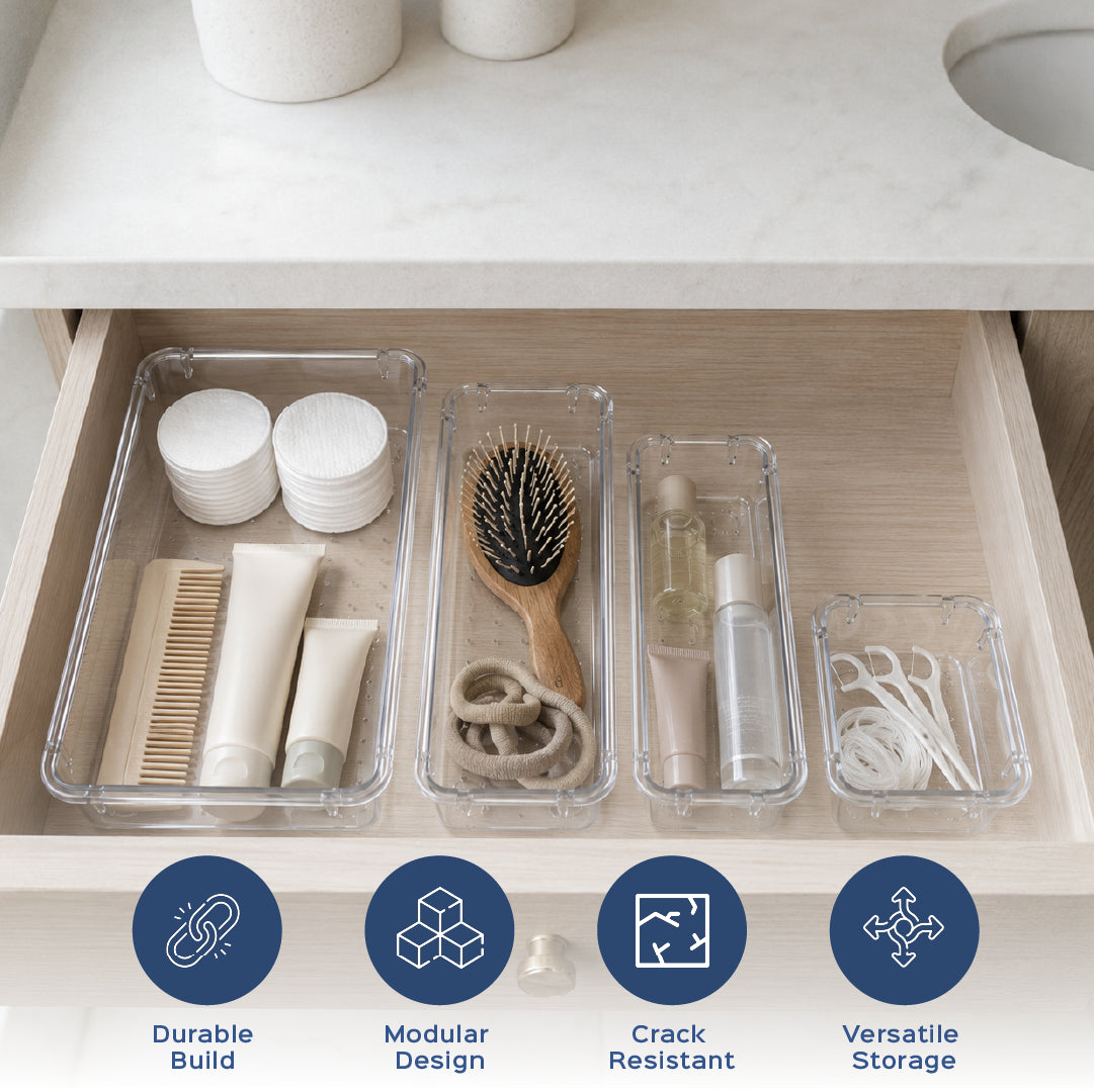 Acrylic Drawer Organizer Set of 20 - Homestrap