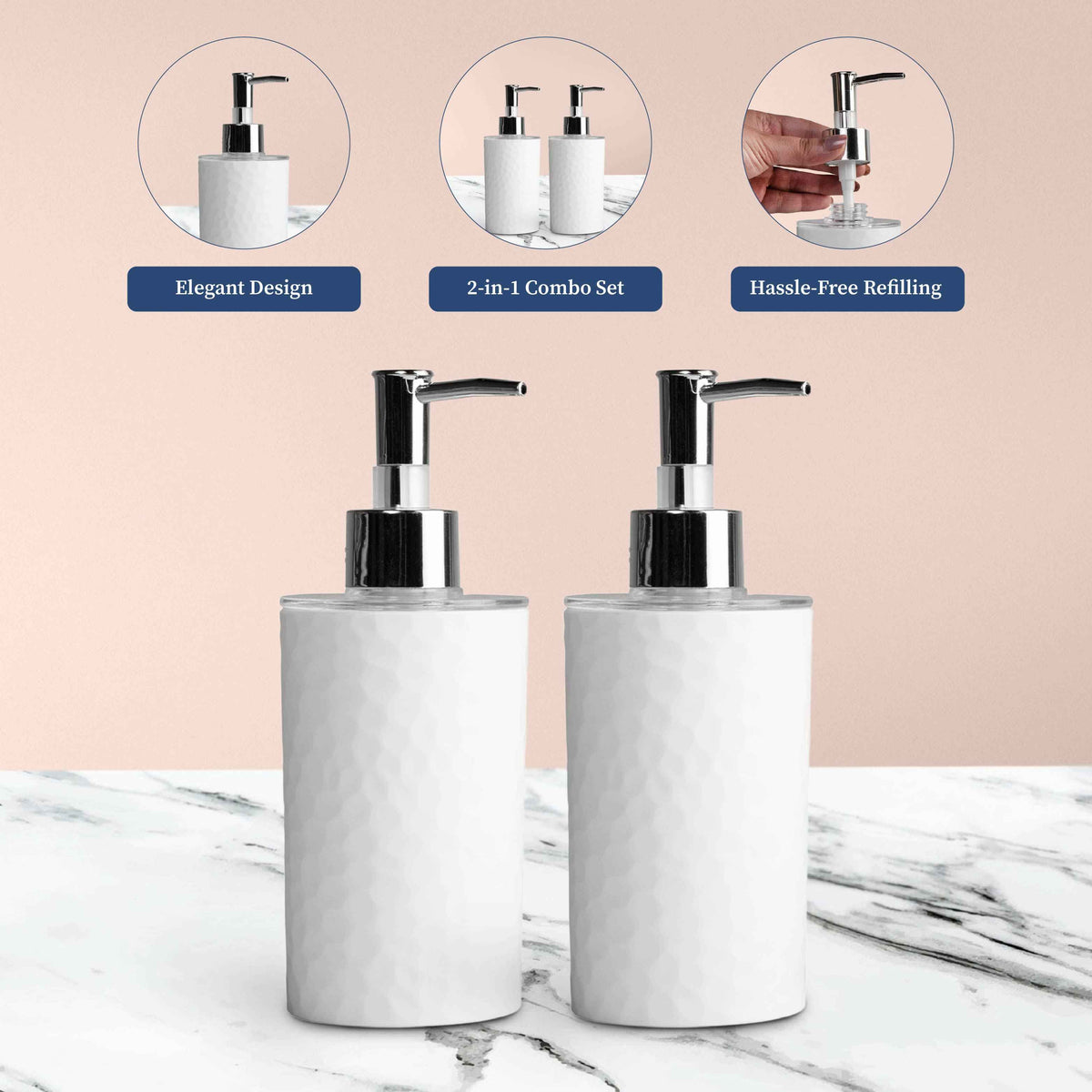 Set of Two Soap Dispensers