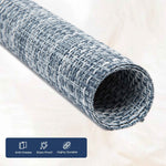 Blue Textured PVC Table Placemats Set of 6