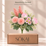 Blush Garden Mixed Artificial Flower Bouquet
