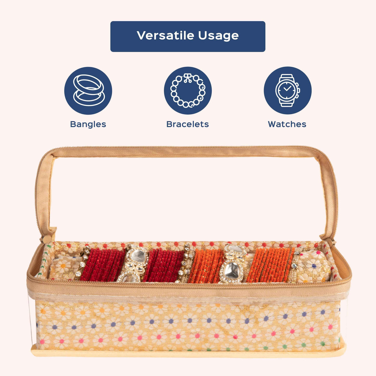 Brocade Bangle Storage Box, Bangle Organizer
