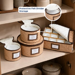 Luxe Dinnerware Storage Organizer Set - Homestrap