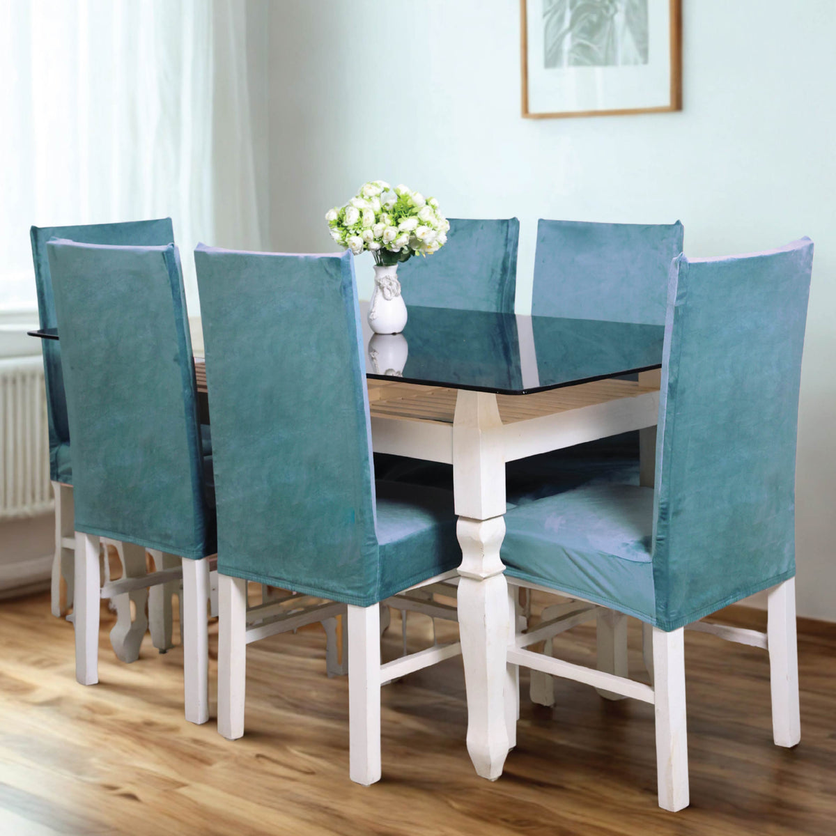 Velvet Stretchable Chair Cover - Homestrap