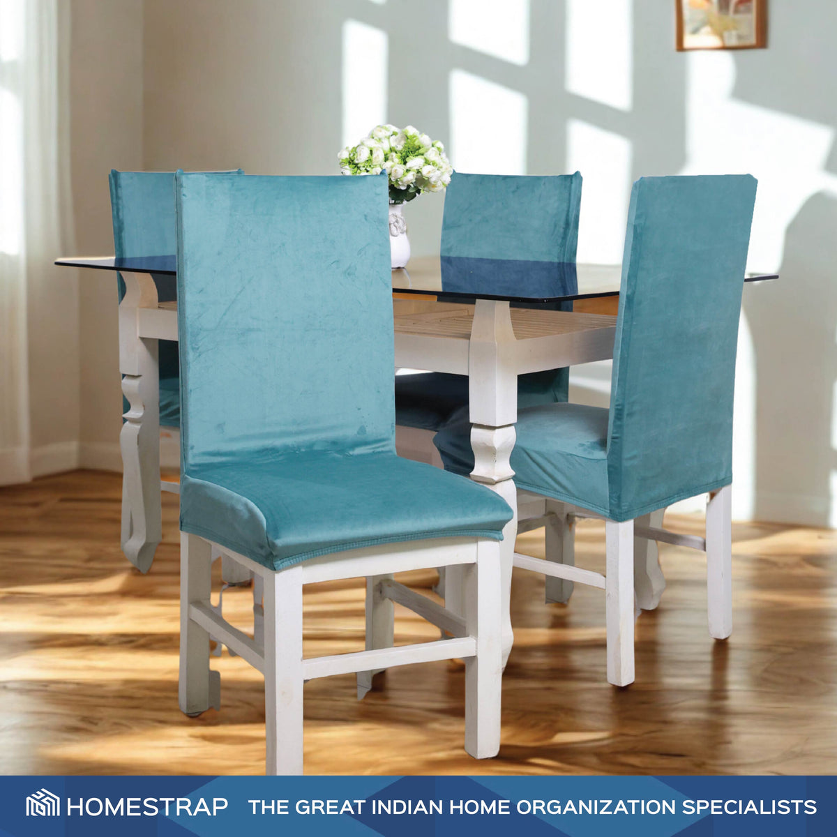 Velvet Stretchable Chair Cover - Homestrap