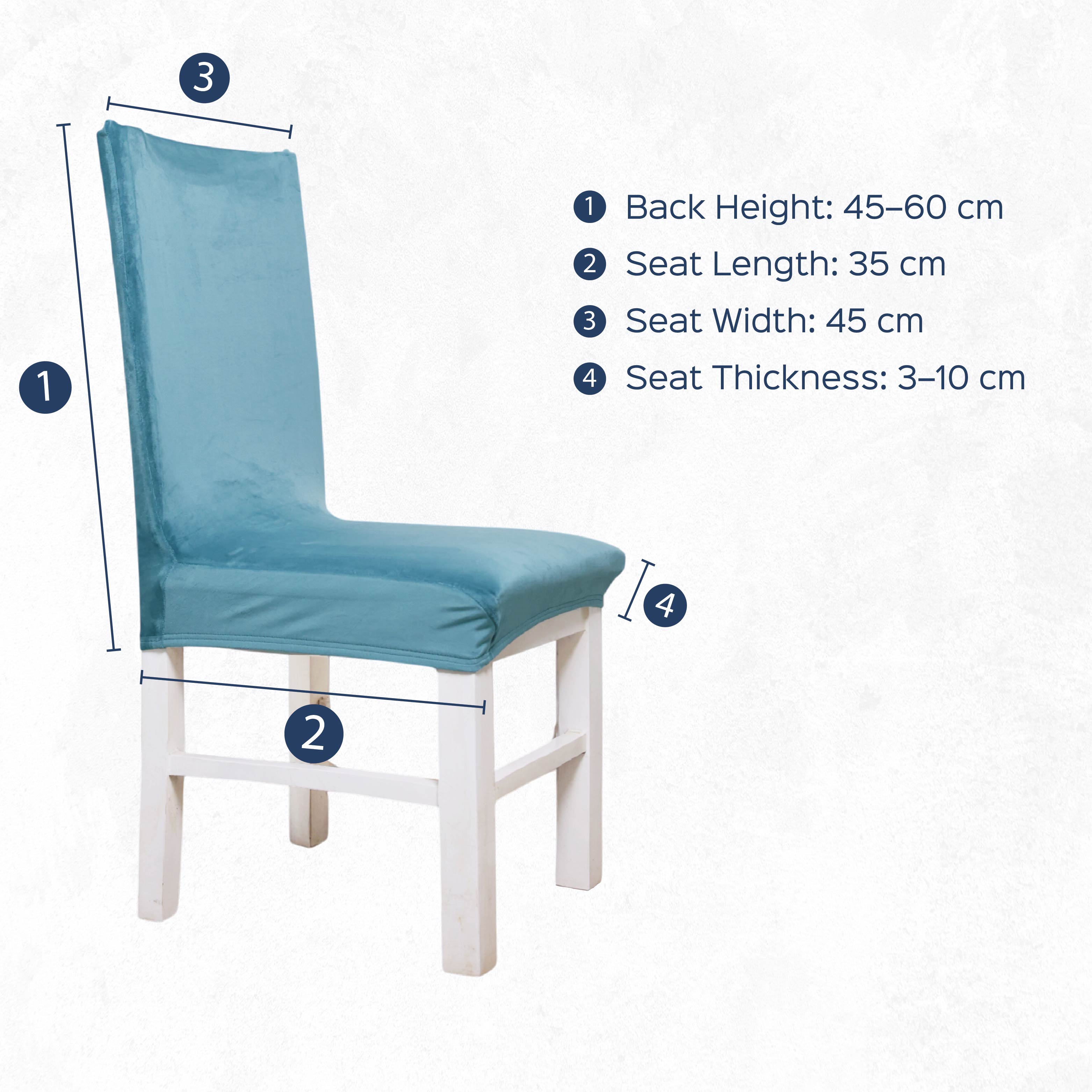 Velvet Stretchable Chair Cover