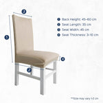 Velvet Stretchable Chair Cover - Homestrap
