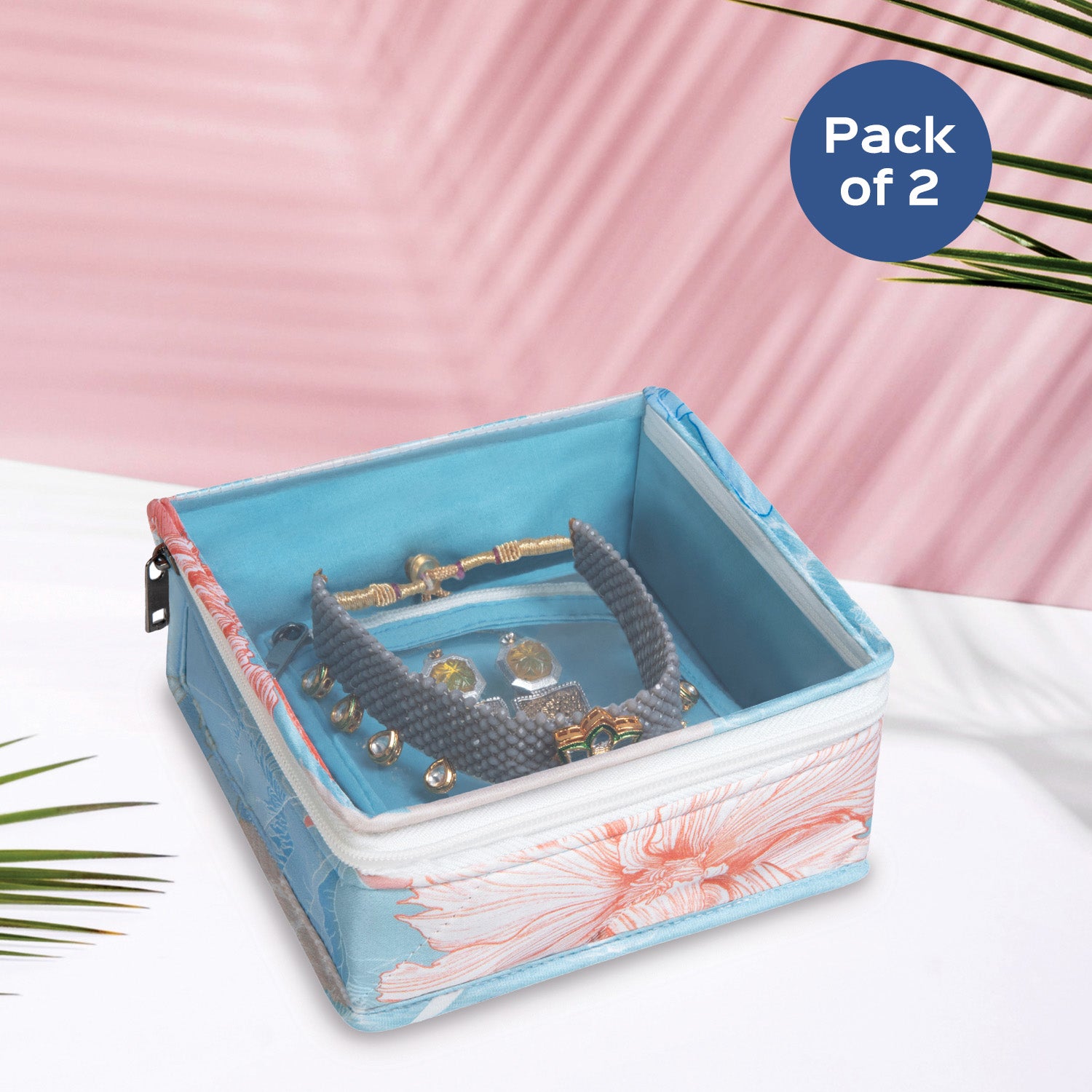 Gulmohar Choker Organizer|Pack of 2