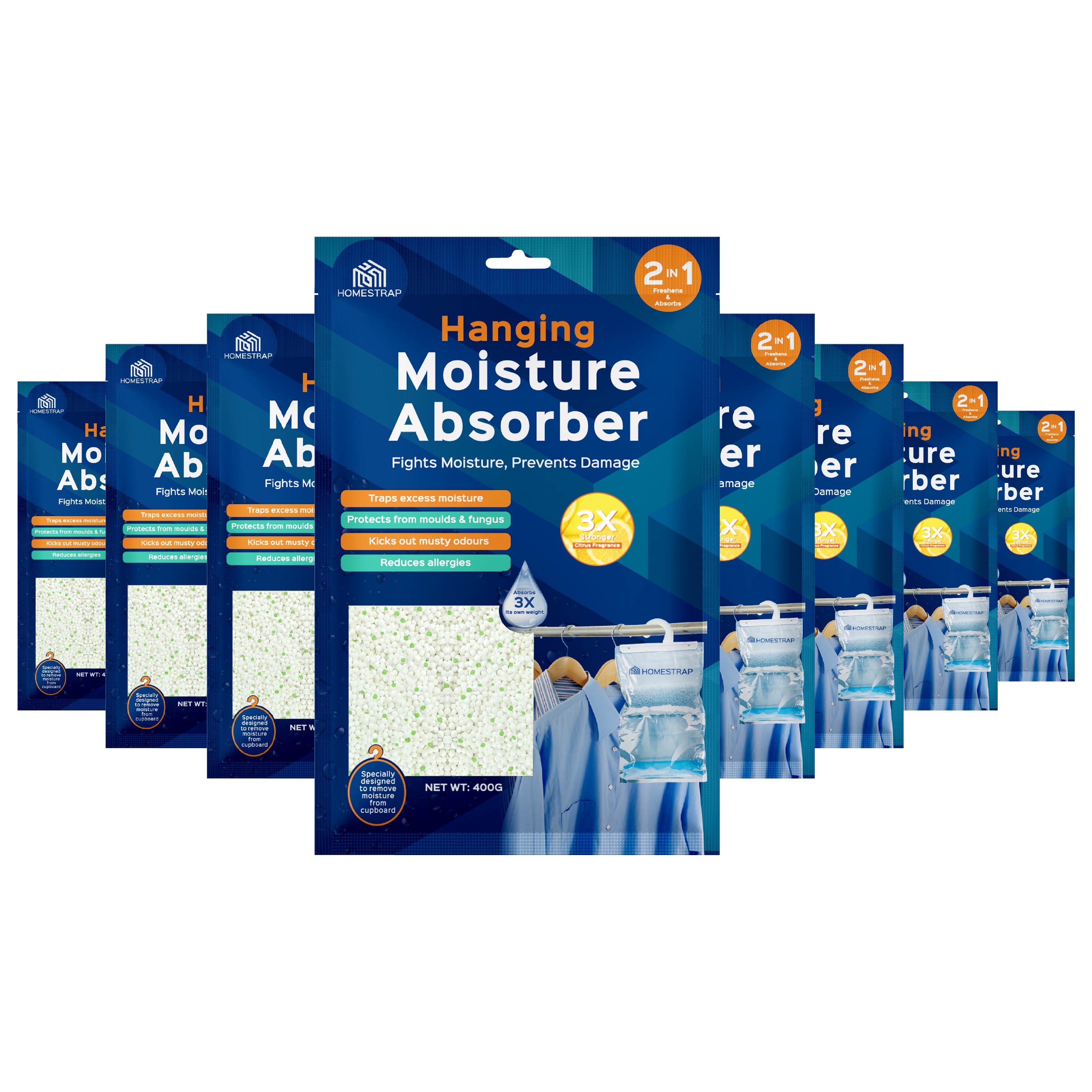 Moisture Absorber Hanging Pouch 400 Gram