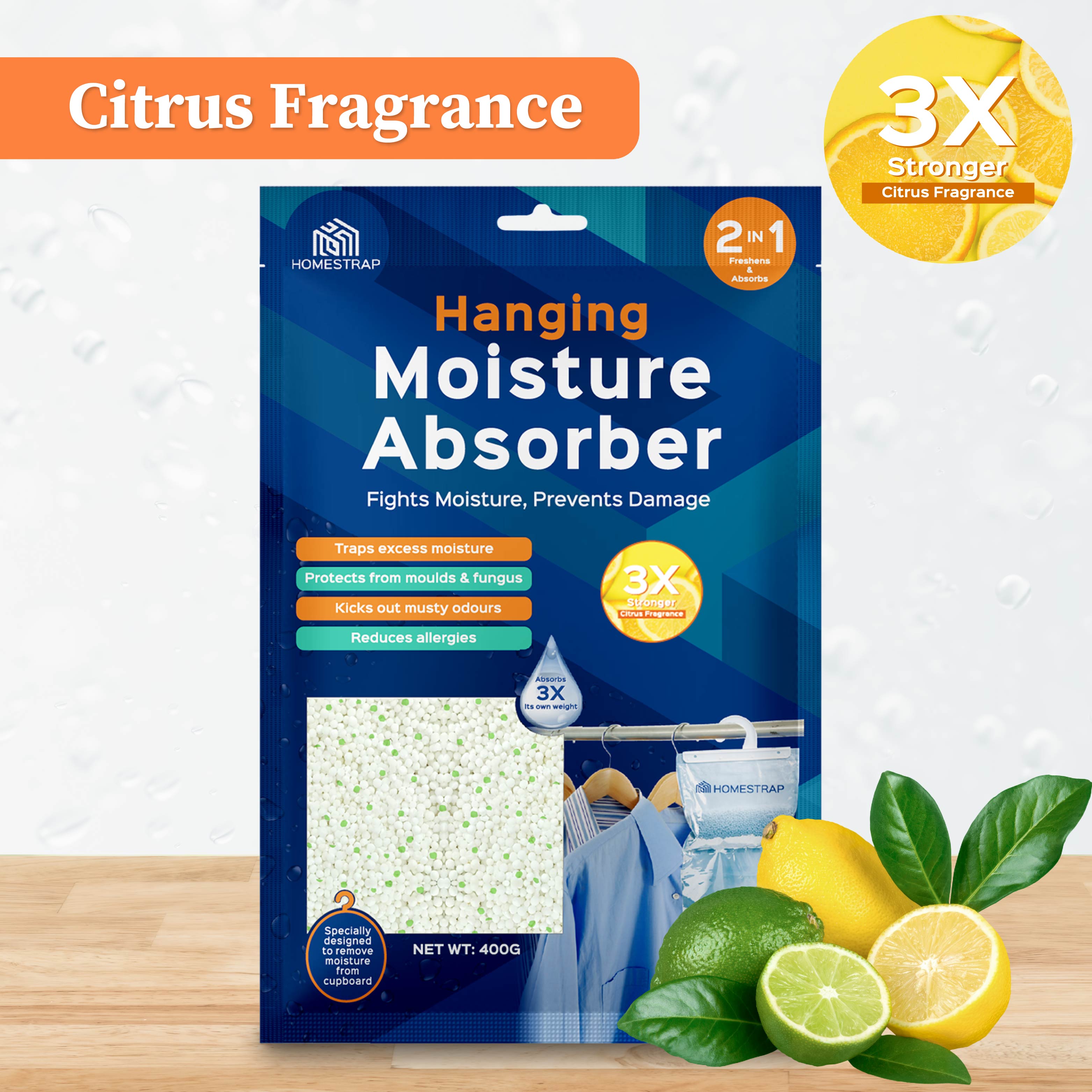 Moisture Absorber Hanging Pouch 400 Gram