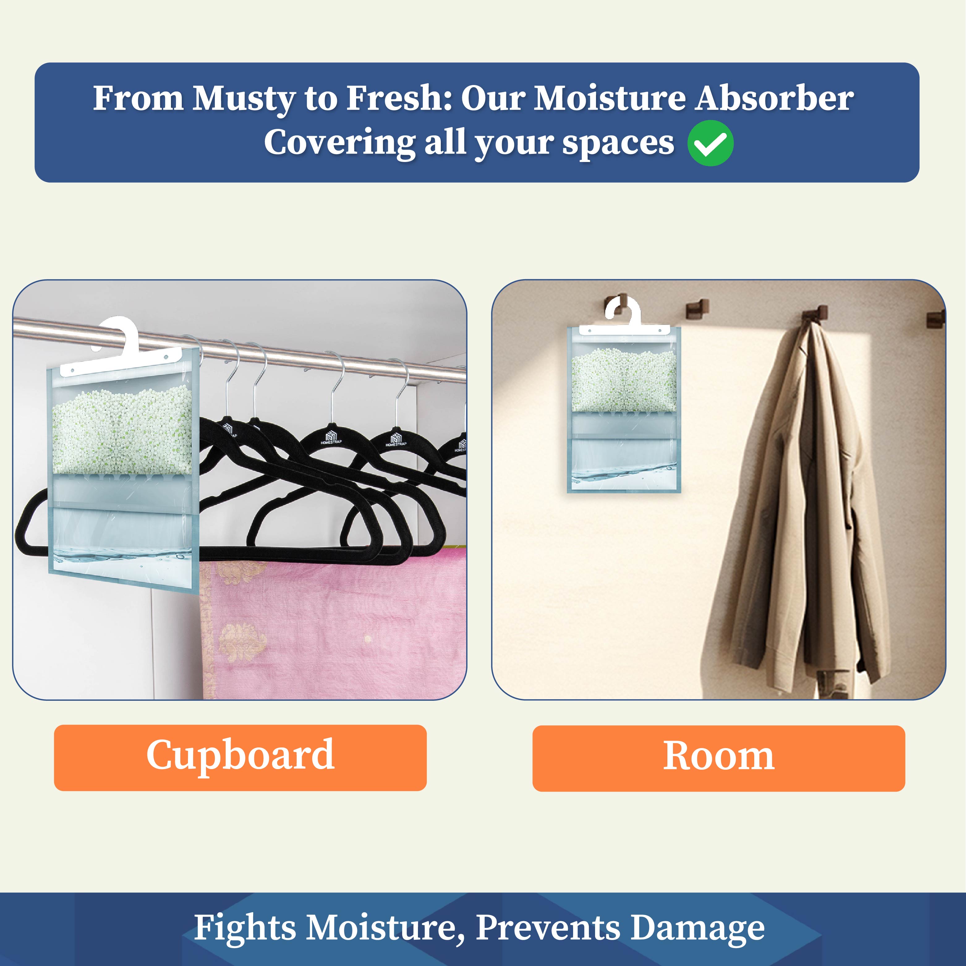 Moisture Absorber Hanging Pouch 400 Gram