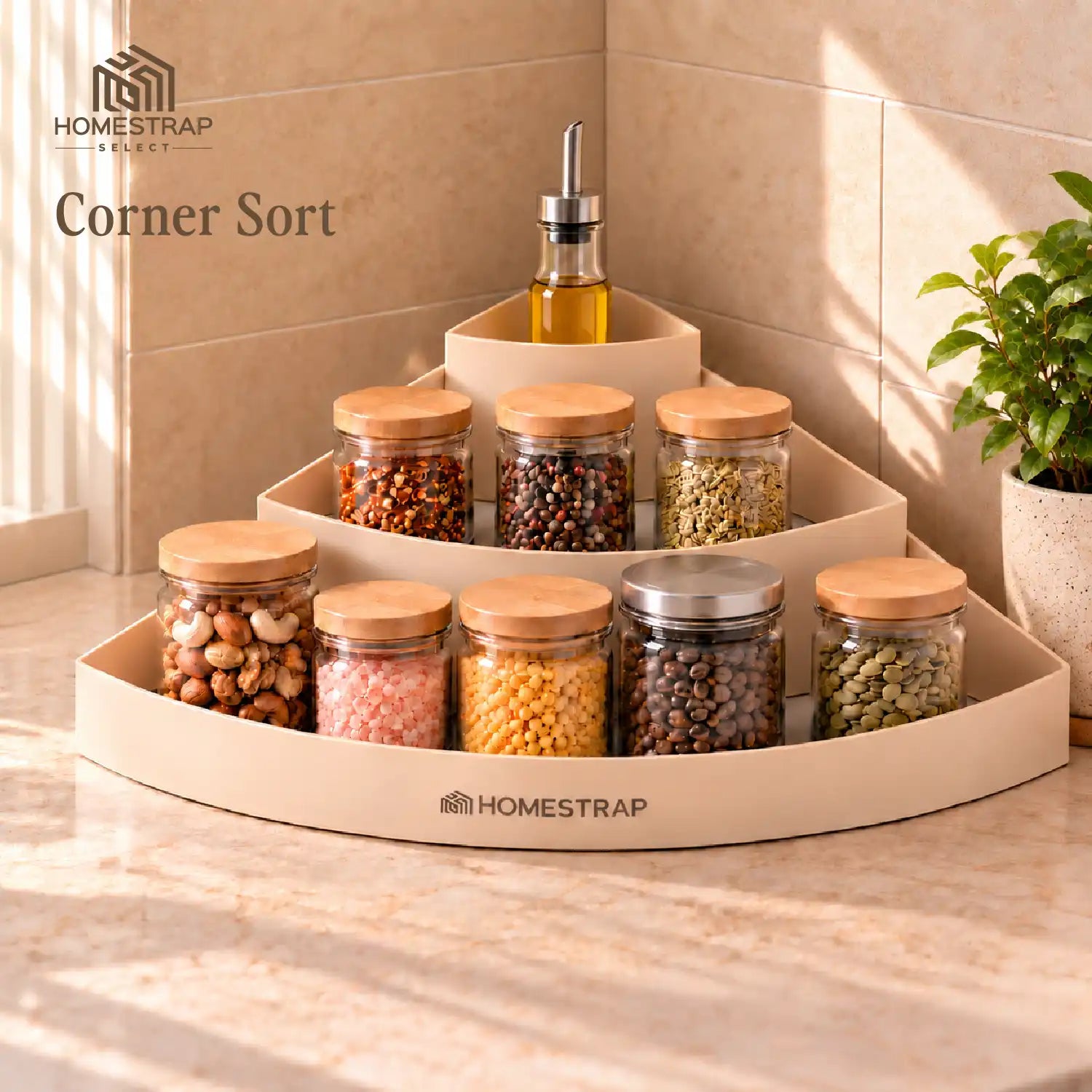 Corner Sort – 3-Tier Corner Organizer