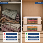 Cotton Clothes Storage Organizer - Homestrap