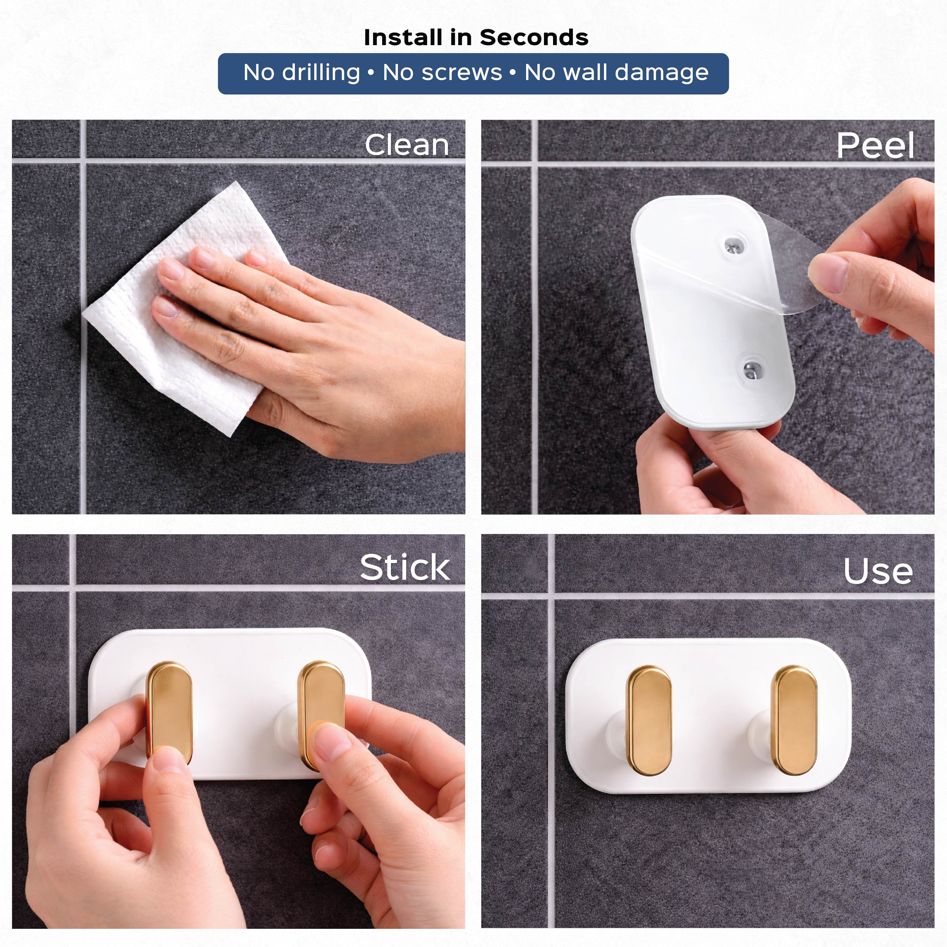 Dual Hook Bar|Set of 2