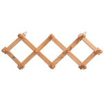 Wooden 10 Hook Expandable Wall Hanger - Homestrap