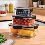 Multipurpose Airtight Food Storage Containers Set of 3 - Homestrap