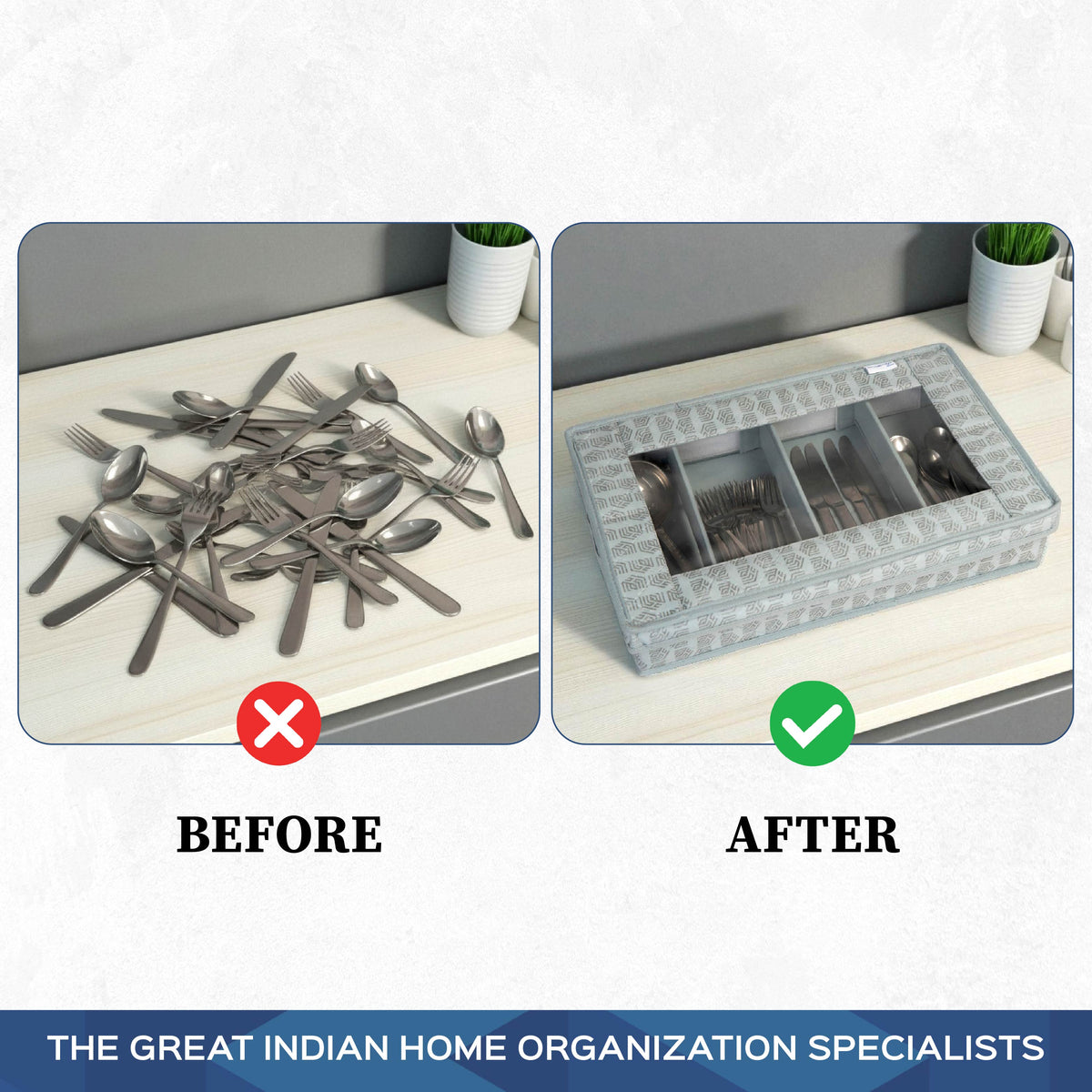 Cutlery Organizer Box - Homestrap
