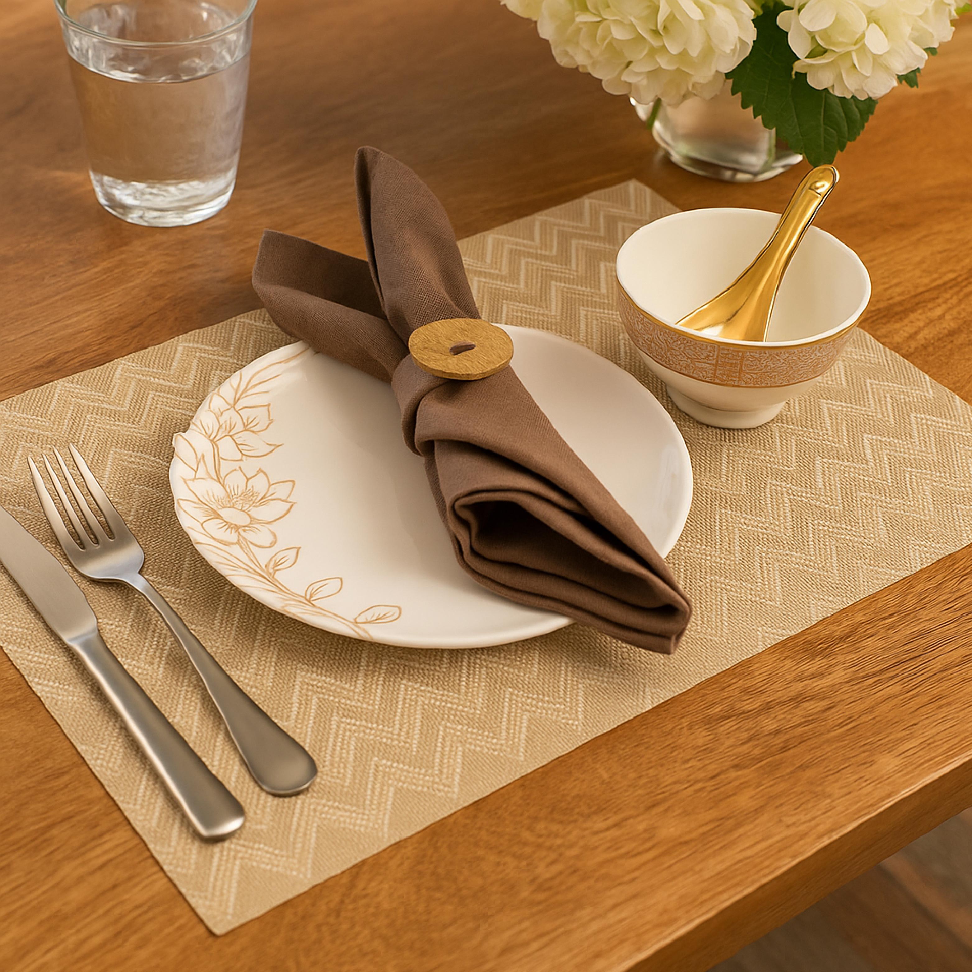 Classic Weave Dining Table Placemats Set of 6
