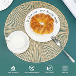 Decorative Round Dinning Table Placemats Set of 6